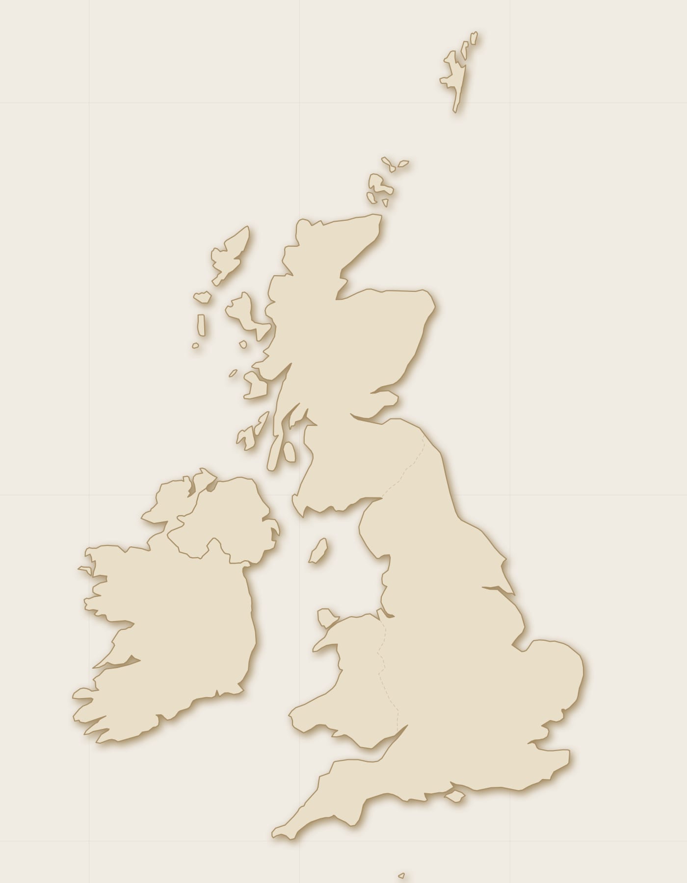 A map of the UK with every verified independent place in the Nearabouts network marked as a coloured dot — clustered densely around the capital cities and coastlines, scattered through the interior.